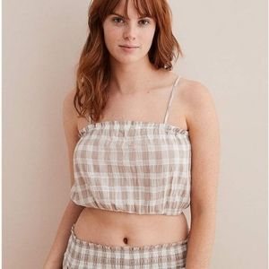 3/$20 Aerie gingham crop top